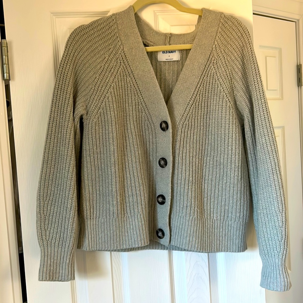 Old Navy Gray Sweater Cardigan